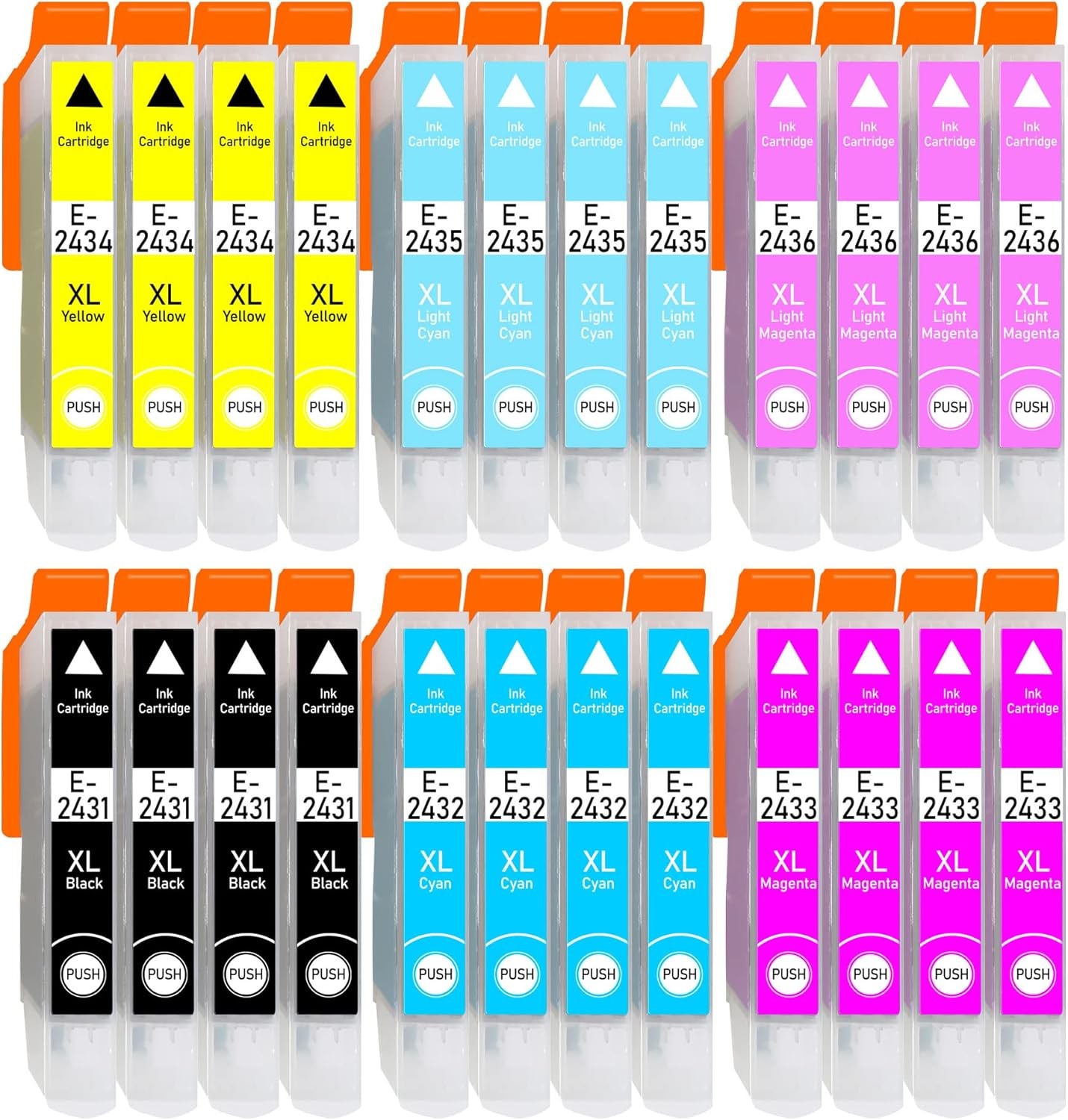 24 cartucce di inchiostro compatibili per Epson Expression Photo XP55 XP750 XP760 XP850