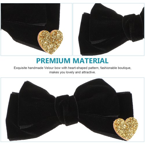 2pcs Bow Hair Clips Bowknot Hair Barrettes Velour Hair Bow Hair Accessories for - Picture 4 of 12