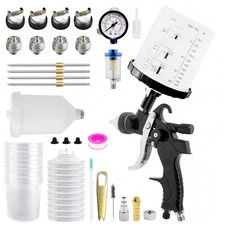 Hvlp Spray Gun Gravity Feed Air Car Auto Paint Gun Kit 1.41.72.02.5mm For Diy