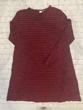 Gap Women’s XL Burgundy Striped Dress Casual