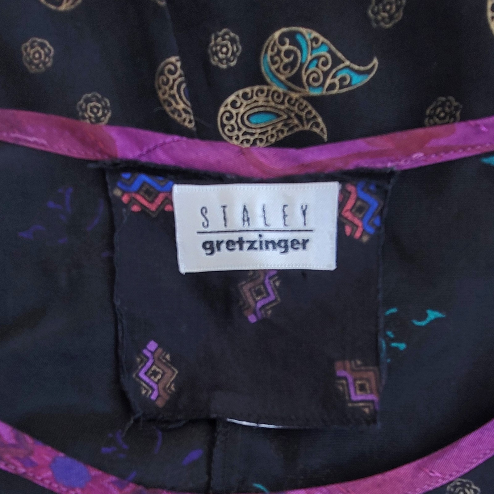 Staley Gretzinger Boho Style Patchwork Paisley Ar… - image 9