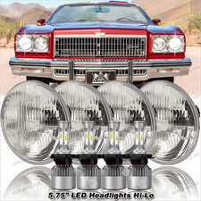 4pcs 5 34 5.75inch Round Led Hilo Headlights For Chevrolet Caprice 1966-1976