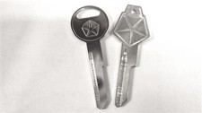 2 Nos Mopar Pentastar Logo Key Blanks Fit All Dodge Plymouth Chrysler 1967