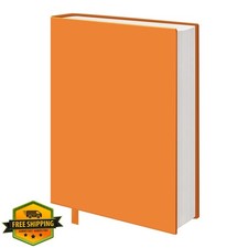 KICNIC Orange Fabric Book Cover Hardcover 6x9 Inch