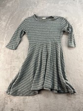 Rolla Coster Knit Mini Dress Womens Medium Gray 3/4 Sleeve Pullover Casual