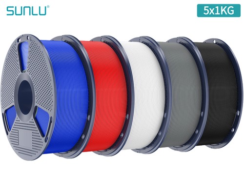 SUNLU 5KG PLA Plus PLA + Filament do drukarki 3D 1KG Szpula Niekruchy Bez pęcherzyka - Zdjęcie 59 z 60