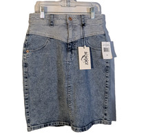 Jordache Vintage denim skirt 24 26/19 women NWT