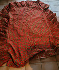 LINGE ANCIEN : VINTAGE DESSUS DE LIT/COUPON  AVEC RETOMBE 224 SUR 175