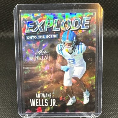 2026 Leaf Metal Football Antwane Wells Jr Explode On The Scene 1/8 
