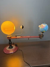 Vintage Trippensee Planetarium Orrery Mechanical Earth Moon Orbit Sun Venus