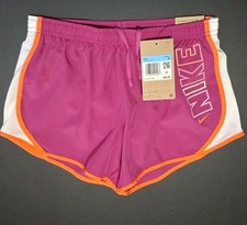 Nike FZ5577-518 Girls' Medium Dri-FIT Brief-Lined Tempo Running Shorts, Fuchsia