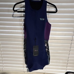Dive & Sail Neoprene Youth Sleeveless Shorty Wetsuit Blue/Purple Size M