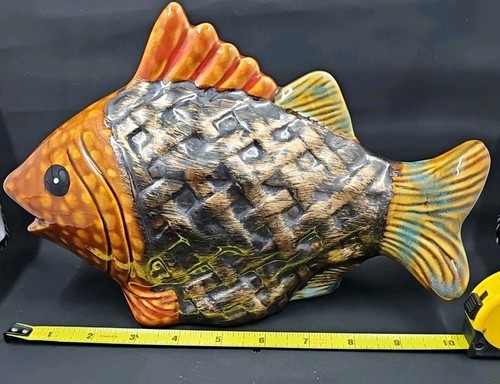 Ceramic Fish Spitter Statue Fountain Sculpture Untested - Picture 5 of 5