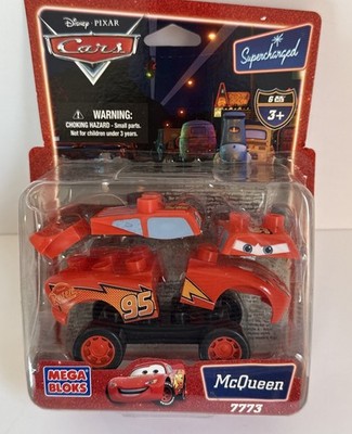 NEW Mega Bloks Disney Pixar Cars Lightning McQueen Blocks Play Set 6 Pieces 7773