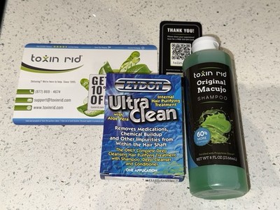 Original Macujo Shampoo + Ultra Clean Zydot Bundle - For Hair Follicle Test