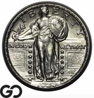 1924-D Standing Liberty Quarter, Nice Gem BU Better Date Denver Mint Issue