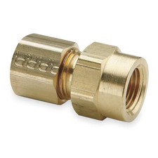 Parker 66C-2-2 1/8" Compression X Fnpt Brass Connector 10Pk