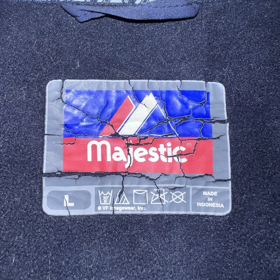 Vintage Michigan Wolverines Jacket Mens Large Basketball Majestic Coat NCAA - Image 3 of 4