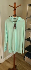 GREYSON Omaha Long Sleeve Golf Polo Shirt Men's Size XL Aurora NWT