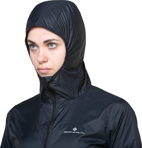 Ronhill Tech All Terrain Womens Running Jacket Black Hooded Run Lightweight - Picture 4 of 8