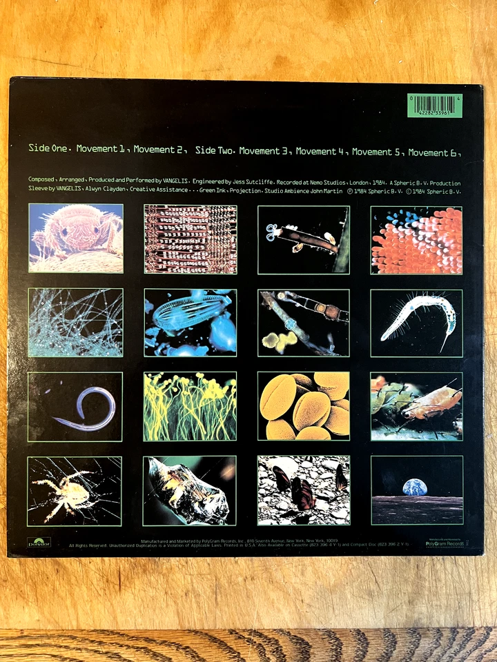 Vangelis- Soil Festivities (Record, 1984) OG Vinyl LP Synth FFO Blade Runner Foto 2 de 2