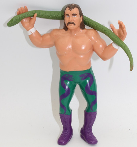WWF WWE LJN Loose Jake The Snake Roberts W/ OG Sna...