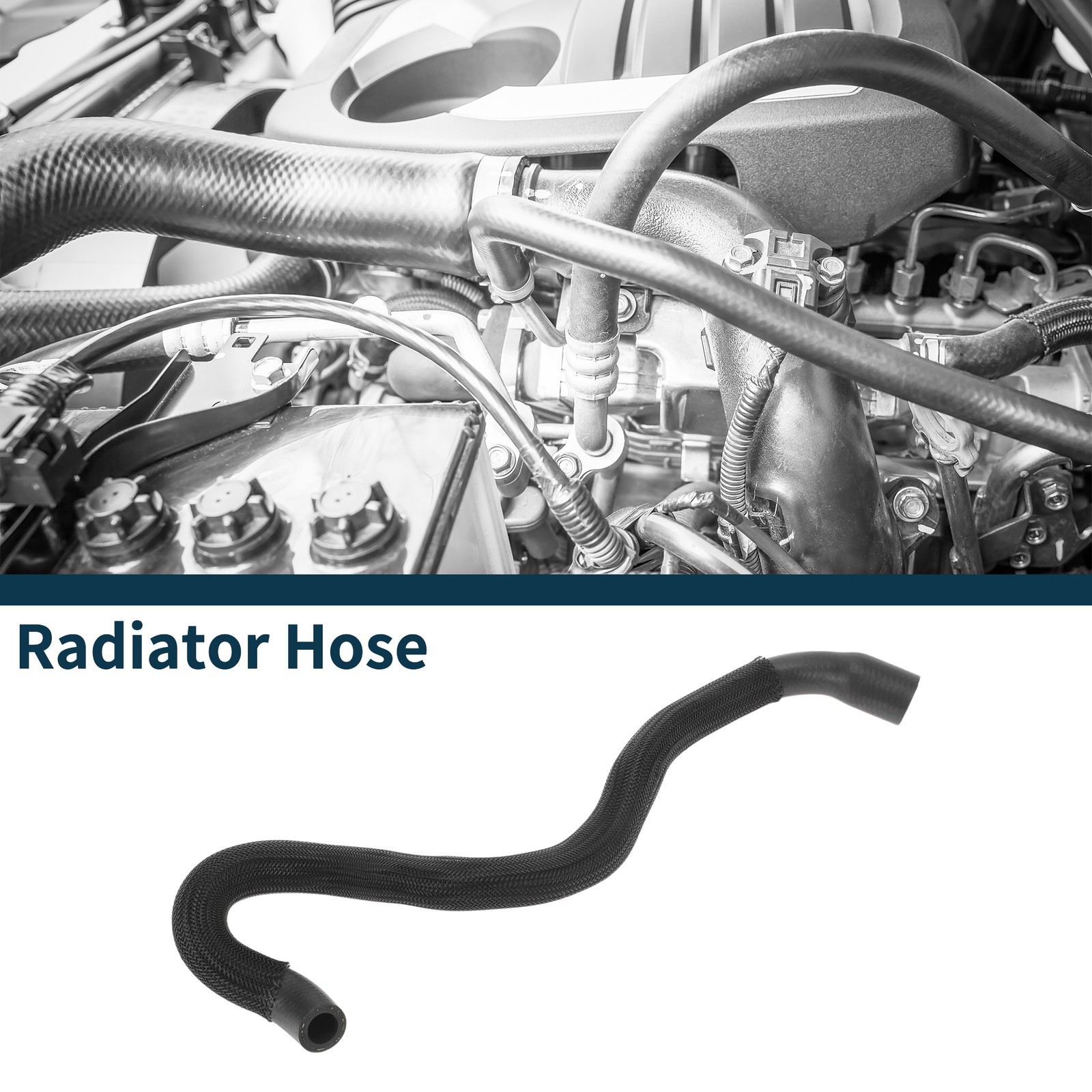 Volvo S60 2012-2016 Lower Radiator Hose 31261523 Black Rubber