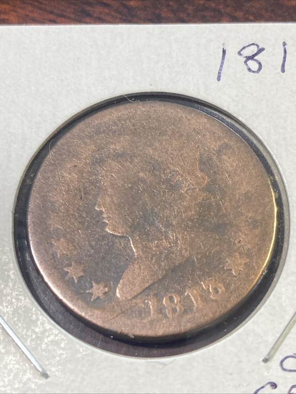 1813 Philadelphia Mint Copper Classic Head Large Cent