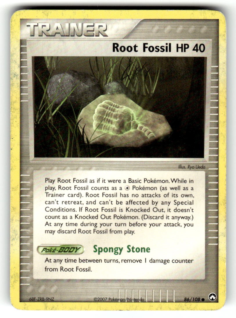 Root Fossil Pokemon EX Power Keepers 86/108 NM
