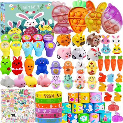 120 Pack Easter Egg Fillers Toys for Kids, Easter Party Favors Small Toys for Eg