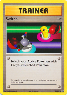 Switch 88/108 XY Evolutions Pokemon TCG Uncommon