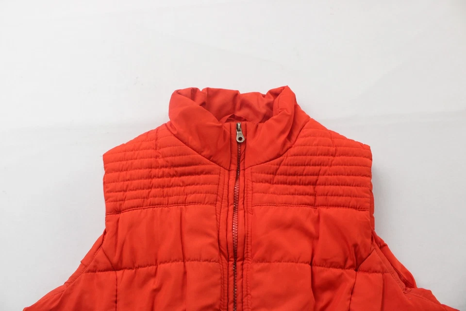 Outeredge Women's Quilted Zip-Up Elastic-Band Puffer Vest CN6 Red Large - Image 2 of 4