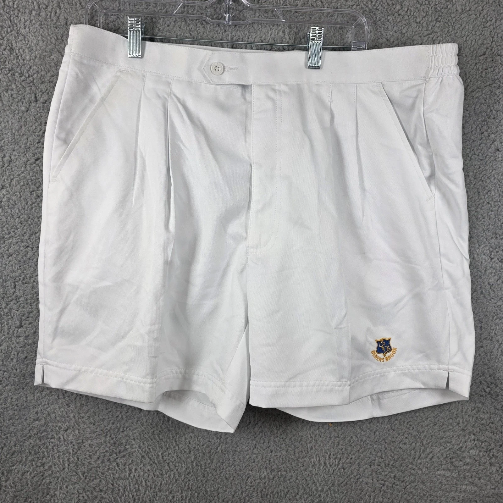 Boast USA Tennis Shorts Men's Ivory Bedens Brook Club Size 38