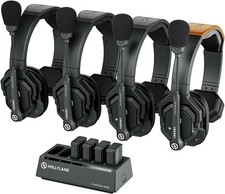 Hollyview Full Duplex ENC Noise Cancellation Wireless Intercom Headset System