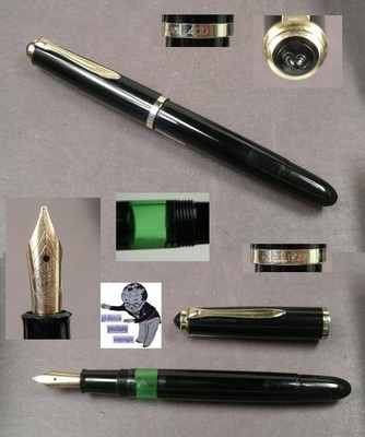 Pelikan 400NN Füllfederhalter in schwarz 50ties seltene Ausführung