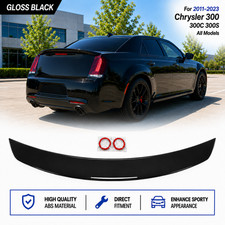 Rear Trunk Spoiler For Chrysler 300 300c 300s 2011-2023 Gloss Black Abs
