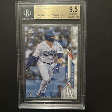 2020 Topps Gavin Lux Rookie Card #292 Beckett 9.5 Gem Mint. rookie card picture