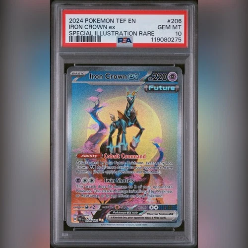 PSA 10 Iron Crown ex 206/162 SIR Temporal Forces 2024 Pokemon Card