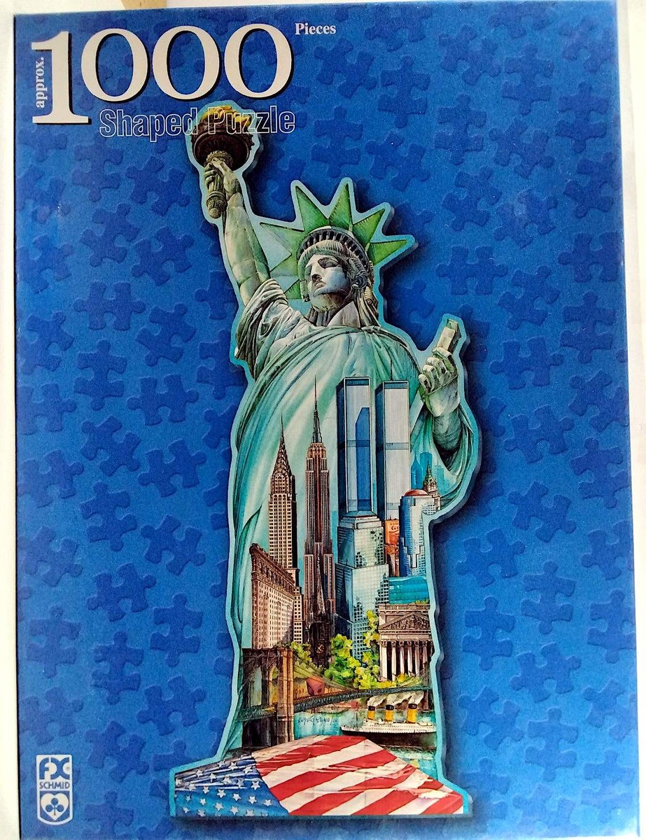 Statue Liberty World Trade Center Empire State Chrysler Como 1000