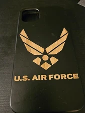 iPhone 11 Pro Max Case "Nice wood case" AIR FORCE BLACK