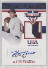 2017 USA Baseball Stars & Stripes and Signatures Prime /25 Hans Crouse Auto 3t2