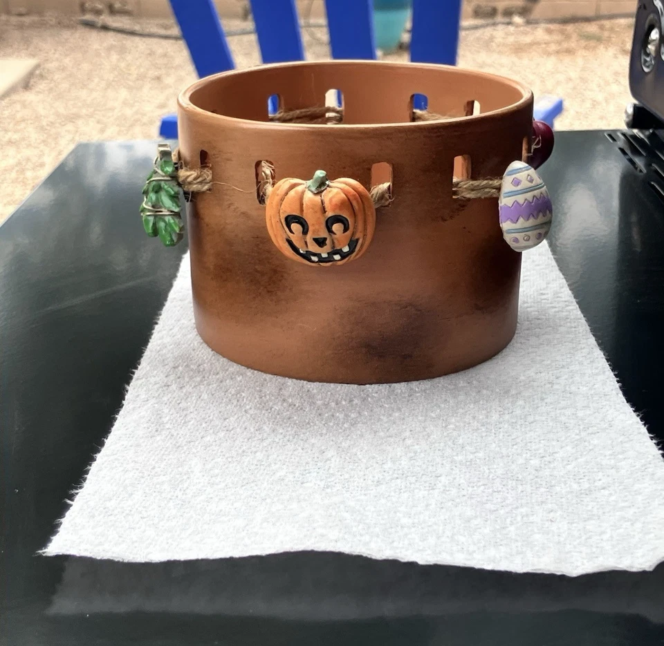 Candelabro candelabro cambiable vintage dorado candelabro resina rústica Foto 4 de 4