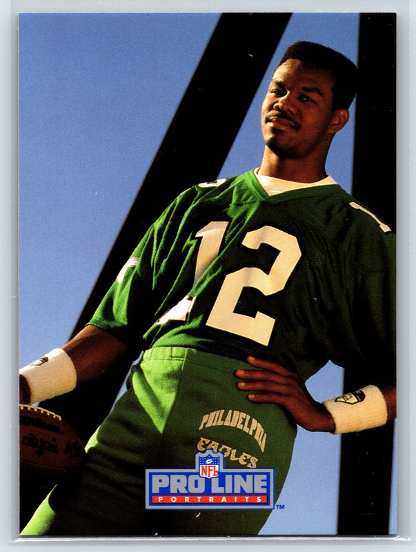 #77 Randall Cunningham, Philadelphia Eagles 1991 Pro Line Portraits Base