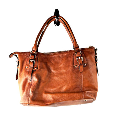Kattee Camel Brown Genuine Leather Handbag Purse