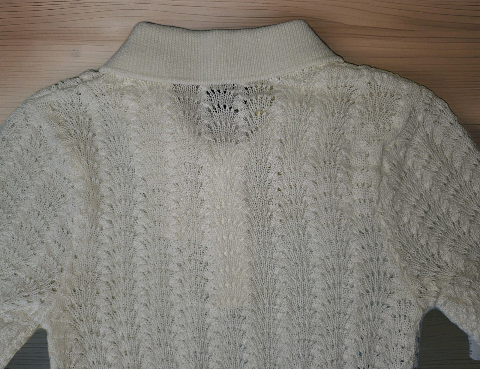 Victoria Beckham x Mango crochet top Size S Shirt Ivory New Buy It SHIPS FAST! image 10