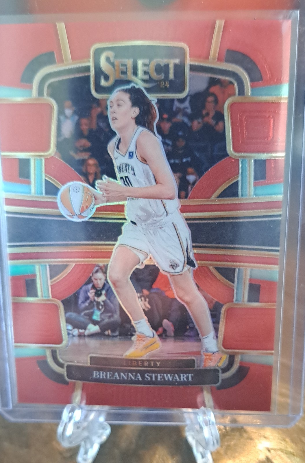2024 Panini Select WNBA - Concourse Breanna Stewart #13 Red Prizm /149