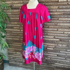 Sears At Home Pink Floral Muumuu Caftan Loungewear