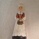 Hand Painted Folk Art Multicolor Figural Bottles Set of 4 Decorative Glass — photo 6