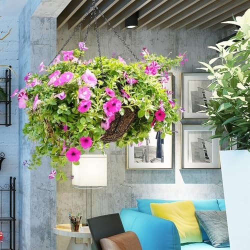 Swivel Hanging Basket Chains 23 Inches 4 Leads Hanging Chains Flower Pot - Picture 4 of 5