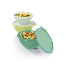Tupperware 6pc (set of 3) Wonderlier Bowl Food Storage Container Set Assorted